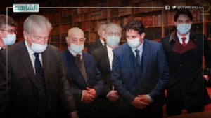 عقيلة صالح يبحث مع رئيس الشيوخ الفرنسي الأوضاع في ليبيا