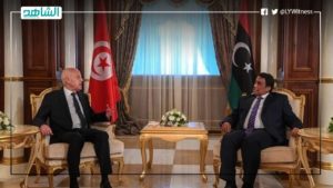 قيس سعيد: ندعم المسار الديمقراطي في ليبيا وأمن تونس من أمنها