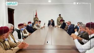 “المنفي” يبحث مع أعيان وحكماء طبرق سبل إنجاح المصالحة الوطنية الشاملة بين الليبيين