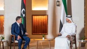الشيخ محمد بن زايد يؤكد لـ”الدبيبة” دعم الإمارات للسلطة التنفيذية الجديدة في ليبيا