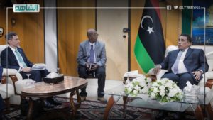 المنفي يبحث مع مساعد وزير الخارجية الأمريكي تعزيز وقف إطلاق النار في ليبيا