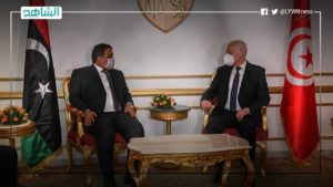 تونس: قيس سعيد يبحث مع رئيس المجلس الرئاسي الليبي التعاون بين البلدين