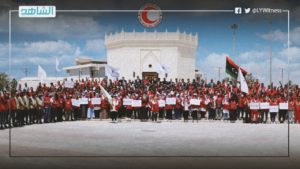 الهلال الأحمر يحتج في بنغازي ضد التدخل في أعماله وتهديد وحداته