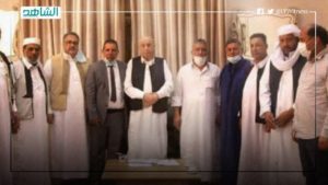 رئيس مجلس النواب يبحث مستجدات الملف الليبي مع أعيان القطعان