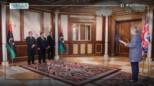 “المنفي” يعتمد سفراء بريطانيا وألمانيا وبنغلاديش وفنزويلا الجدد لدى ليبيا