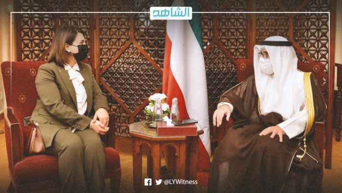 وزيرة الخارجية الليبية ووزير الخارجية الكويتي