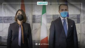 المنقوش تبحث مع دي مايو مخرجات مؤتمر “استقرار ليبيا”