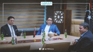 “المنفي” يبحث مع رئيس المجلس الأعلى للقضاء الإجراءات القانونية للانتخابات الليبية