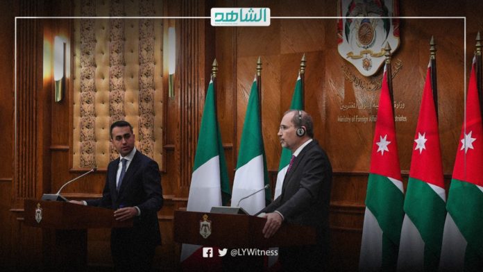 إيطاليا والأردن تؤكدان دعمهما لحل الأزمة الليبية سلمياً