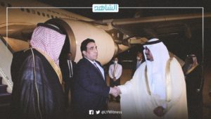 ليبيا.. المنفي يصل السعودية في أول زيارة رسمية له للمملكة