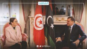 في لقاءها مع دبيبة.. رئيسة الحكومة التونسية: سنقدم كل الدعم للسلطة الليبية