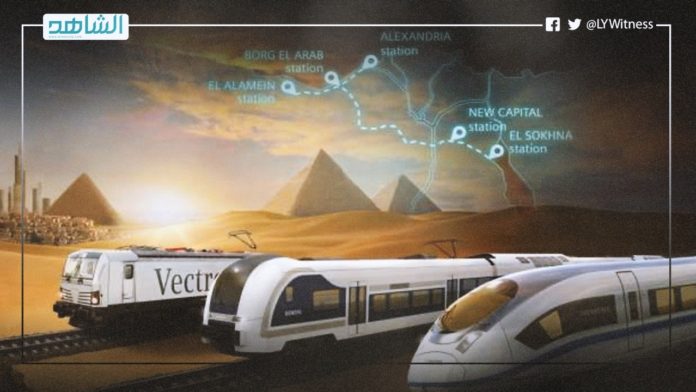 مصر تنوي مد أول خط قطارات سريع بها إلى العاصمة الليبية طرابلس