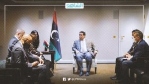 المنفي يؤكد لوكيل أمين عام الأمم المتحدة على ضرورة إخراج المرتزقة من ليبيا
