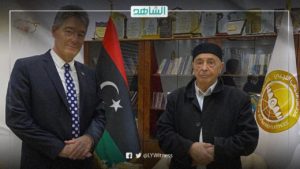 عقيلة صالح يناقش مع السفير الألماني مستجدات الساحة الليبية