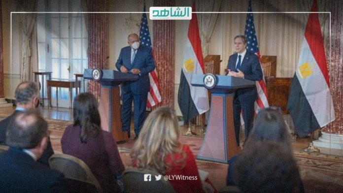 وزير خارجية الولايات المتحدة الأمريكية ونظيره المصري