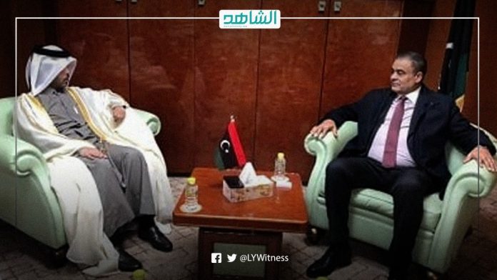 وزير المواصلات الليبي وسفير قطر لدى ليبيا