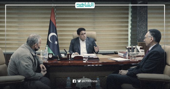 محمد المنفي ووزير الاقتصاد بحكومة الوحدة