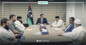 “المنفي” يبحث مع حكماء وأعيان الزنتان مشروع المصالحة الوطنية