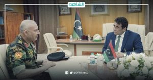 المنفي يلتقي رئيس أركان حكومة الوحدة لبحث مستجدات توحيد المؤسسة العسكرية