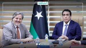 “المنفي” يستعرض مع السفير البلجيكي الجهود المحلية والدولية لحل الأزمة الليبية