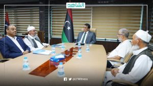 “المنفي” يناقش مع رئيس وأعضاء الجمعية الوطنية التطورات السياسية في ليبيا