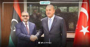 وزير الخارجية التركي يؤكد لـ” المشري” استمرار دعم بلاده لحل الأزمة الليبية