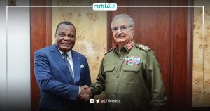 المشير حفتر يلتقي وفد الاتحاد الأفريقي برئاسة وزير خارجية الكونغو برازافيل