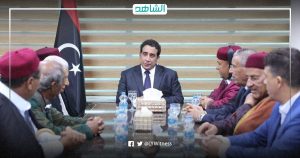 رئيس المجلس الرئاسي الليبي يلتقي وفدا من ممثلي قبائل وأعيان المنطقة الشرقية