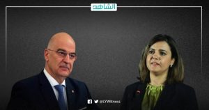 <strong>وزير الخارجية اليوناني: ظهور “المنقوش” لاستقبالي في طرابلس إخلال باتفاقنا مع المنفي</strong>