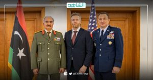 خليفة حفتر يبحث مع نائب قائد القوات الجوية الأمريكية بأفريقيا إعادة توحيد الجيش الليبي