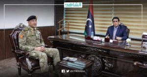رئيس المجلس الرئاسي الليبي يناقش مع “الحداد” سير العمل في المناطق العسكرية