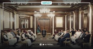 “المنفي” يبحث دور قبيلة العبيدات بمشروع المصالحة الوطنية في ليبيا