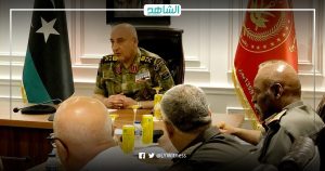 رئيس أركان حكومة الوحدة يبحث سبل تأمين الحدود الليبية