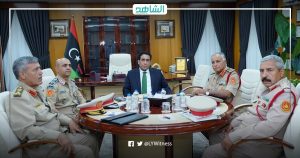 “المنفي” يناقش تعزيز قدرات وبرامج الكليات العسكرية الليبية