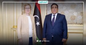 سفيرة بريطانيا لدى ليبيا تناقش مع المنفي قرار لجنة تنظيم الإنفاق