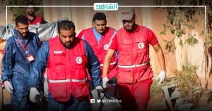 الهلال الأحمر الليبي يدفن 49 “رفاة” بشرية في درنة