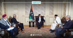 “المنفي” يبحث مع أعيان وحكماء صرمان آخر المستجدات السياسية بليبيا