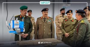المشير خليفة حفتر يزور مقرّ التصنيع الحربي للجيش الليبي