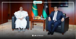 رئيس المجلس الرئاسي الليبي يبحث مع رئيس موريتانيا العلاقات الثنائية بين البلدين