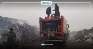 ليبيا.. السيطرة على حريق بالقرب من مستودع غاز في البيضاء