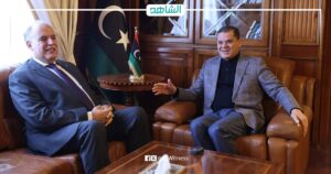دبيبة وبوشناف يناقشان القضايا السياسية والأمنية في ليبيا