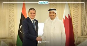 رئيس الوزراء القطري يؤكد لدبيبة دعم بلاده الثابت لليبيا