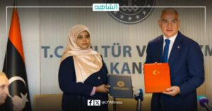 ليبيا وتركيا توقعان مذكرة تفاهم لتعزيز التعاون الثقافي بين البلدين