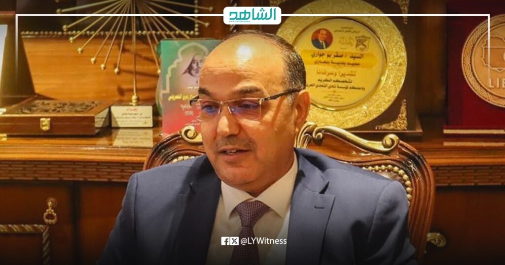 رئيس المجلس التسييري لبلدية بنغازي الليبية الصقر عمران بوجواري