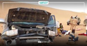 ليبيا.. إنقاذ 35 نازحا سودانيا بعد انقلاب سيارة وسط الصحراء