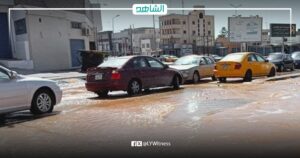 مديرية أمن طرابلس تغلق طريق البيفي بسبب انفجار صمام للنهر الصناعي