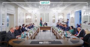 “المنفي” يبحث مع سفراء الاتحاد الأوروبي مستجدات الأوضاع السياسية بليبيا