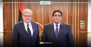 المبعوث الأمريكي يبحث مع “المنفي” آخر المستجدات السياسية والاقتصادية والأمنية بليبيا