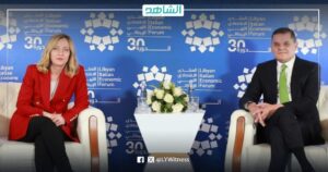 “دبيبة” يبحث مع “ميلوني” تعزيز التعاون بين ليبيا وإيطاليا في مجالات الطاقة والنفط