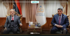 “بن قدارة” يؤكد لـ”شكشك” التزام مؤسسة النفط بتنفيذ توصيات ديوان المحاسبة الليبي